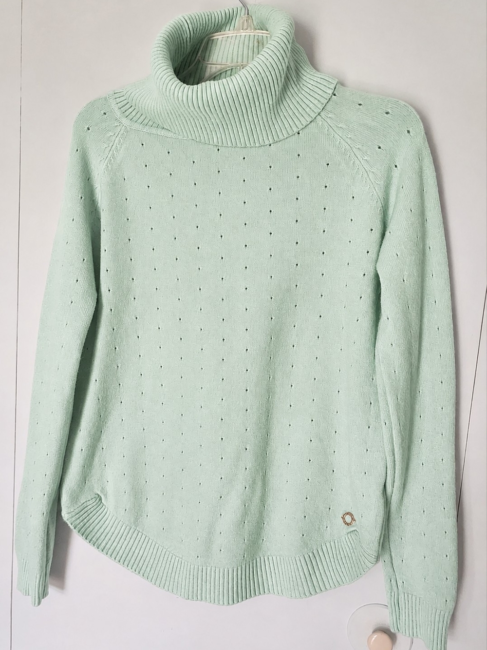 Women’s Mint Green Turtleneck Sweater
